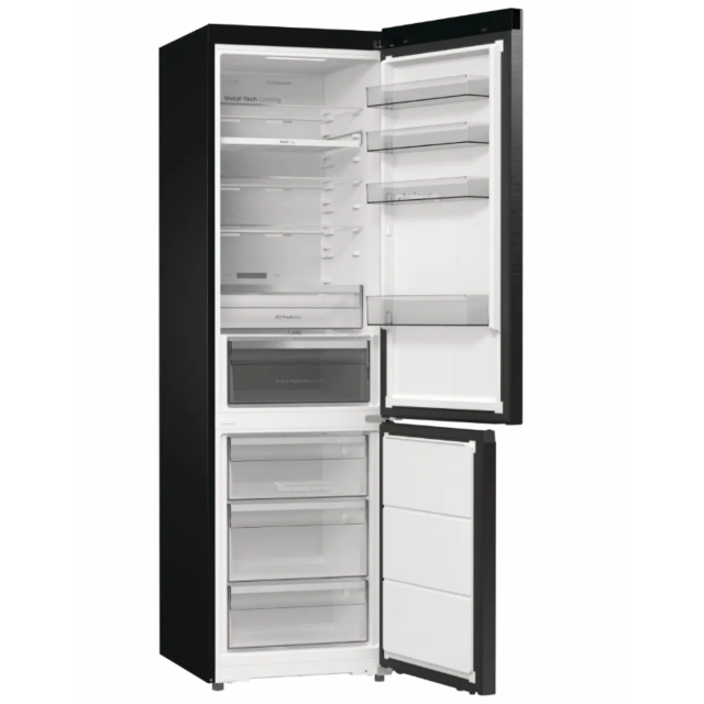 Hisense RB5P410SAFCUK 60x200cm Total No Frost Combi, Wifi, Covertable Compartment, C rating, Black S