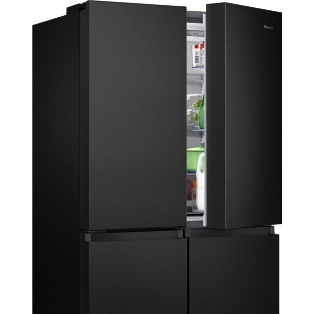 Hisense RQ758N4SAFE American 4 Door Cross Door,Black Stainless Steel 