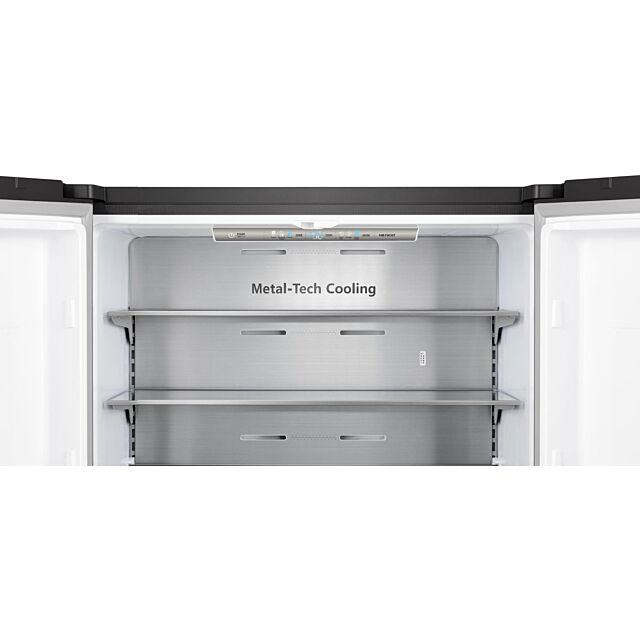 Hisense RQ758N4SAFE American 4 Door Cross Door,Black Stainless Steel 