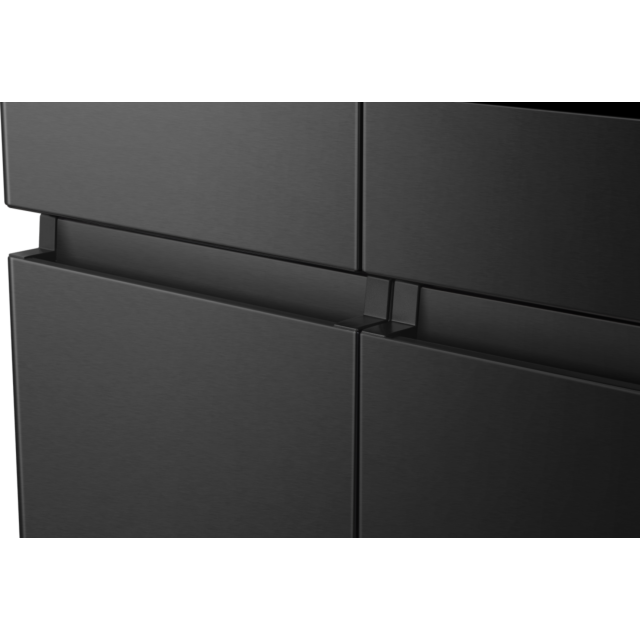Hisense RQ760N4IFE American 4 Door Cross Door, Plumbed Water And Ice Dispenser, Eclipse Dark Interio