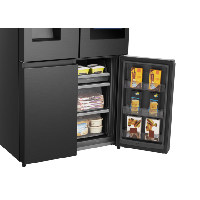 Hisense RQ760N4IFE American 4 Door Cross Door, Plumbed Water And Ice Dispenser, Eclipse Dark Interio