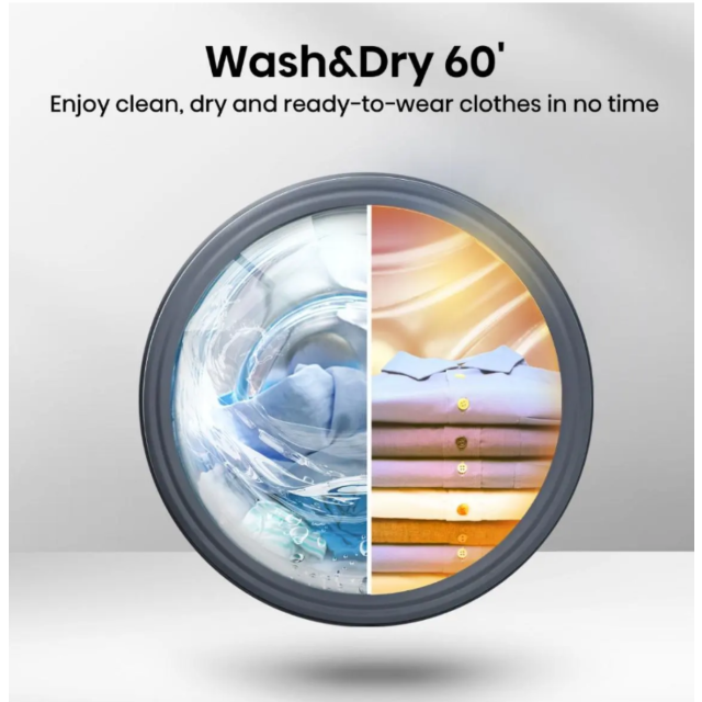 Hisense WD3M841BWI 8KG Built-In Washer Dryer - White 