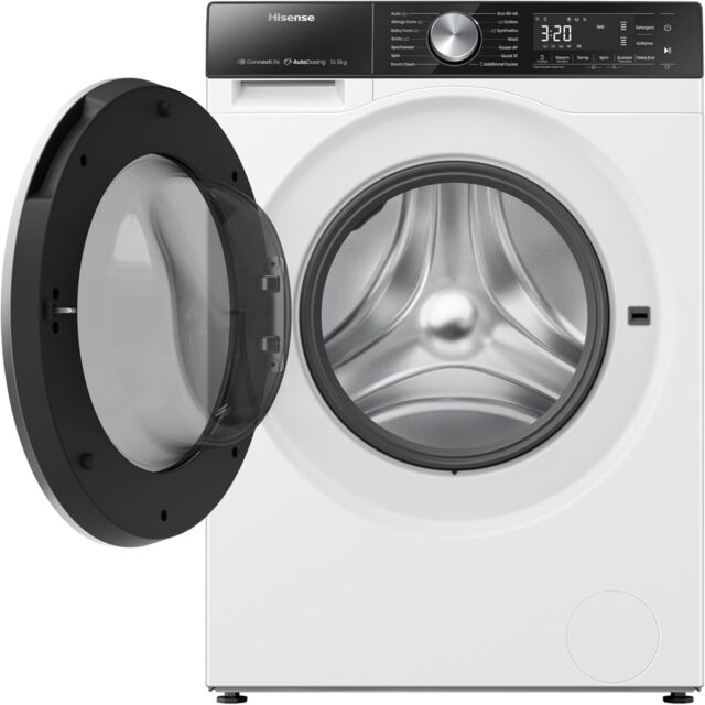 Hisense WF5S1245BW 5S Series Auto Dosing Wf5s1245bw 12Kg 1400 Spin Wifi Connected Washing Machine Wh