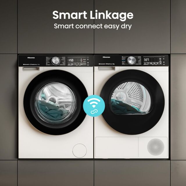 Hisense WF5S1245BW 5S Series Auto Dosing Wf5s1245bw 12Kg 1400 Spin Wifi Connected Washing Machine Wh
