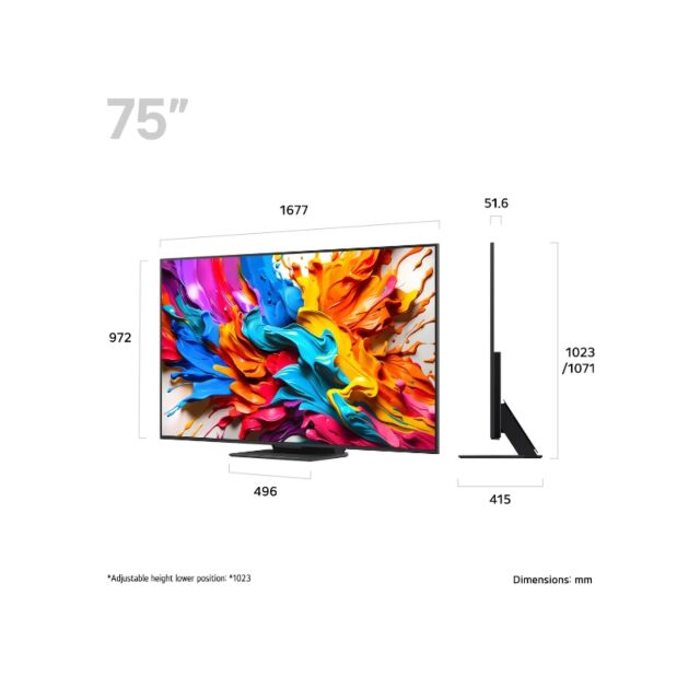 LG 75QNED9MA6B 75inch QNED evo AI 4K Smart TV 2025