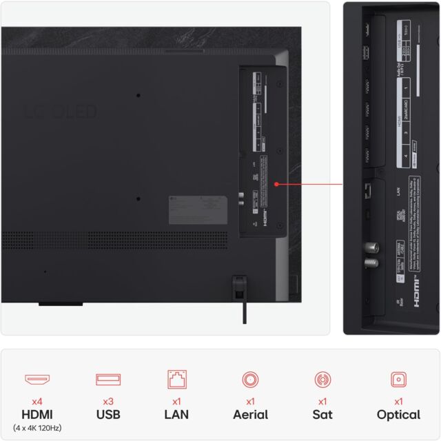 LG OLED42C55LA 42inch OLED evo AI C5 4K Smart TV 2025 