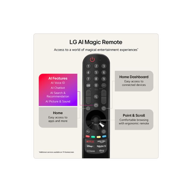 LG OLED65G66LS 65 inch OLED Evo 4K Ultra HD HDR Smart TV (Stand version) 2026 