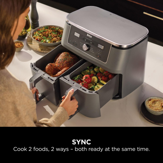 Ninja DZ400UK MAX 6-in-1 Dual Zone Air Fryer 9.5L