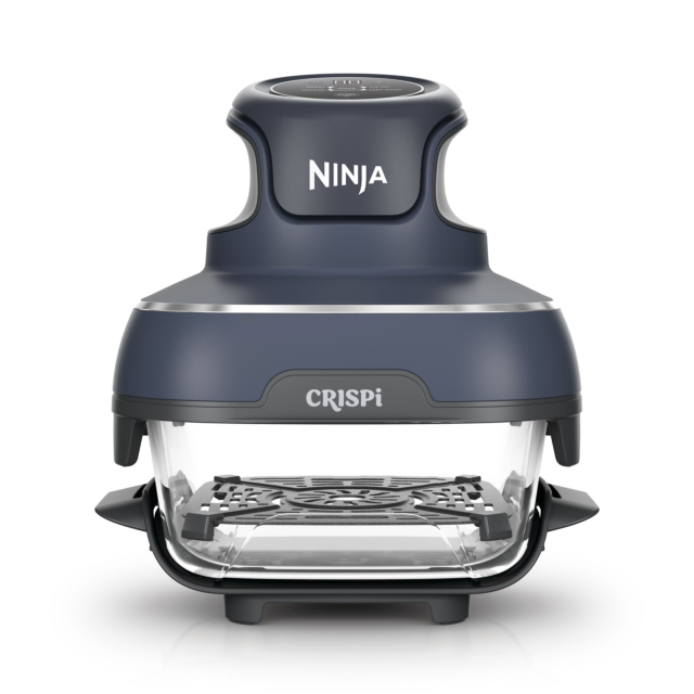 Ninja FN101UKGY Crispi 4-In-1 Portable Glass Air Fryer Cyber Space 