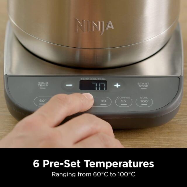 Ninja KT201UK Perfect Temperature Kettle Stainless Steel