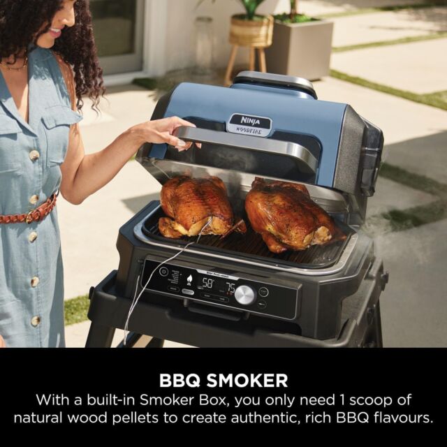 Ninja OG901UK Woodfire Pro Connect XL Electric BBQ Grill & Smoker