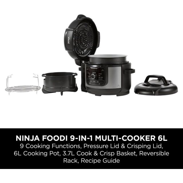 Ninja OP350UK Foodi 9-in-1 Multi-Cooker 6L