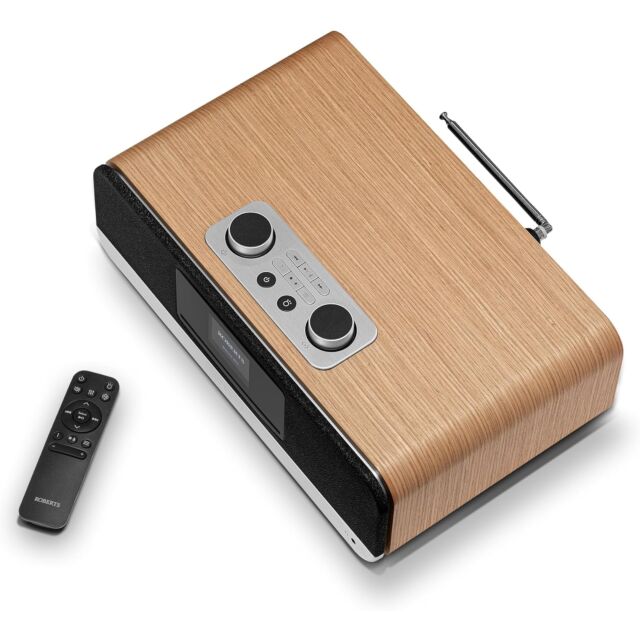 Roberts BLUETUNE300L DAB+/FM/CD Bluetooth Radio Cherry Wood