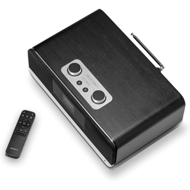 Roberts BLUETUNE300L DAB+/FM/CD Bluetooth Radio Black Ash
