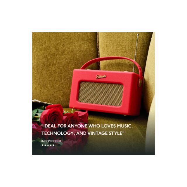Roberts REVIVAL ISTREAM 3L Portable Dab+/Fm Retro Smart Bluetooth Radio Classic Red