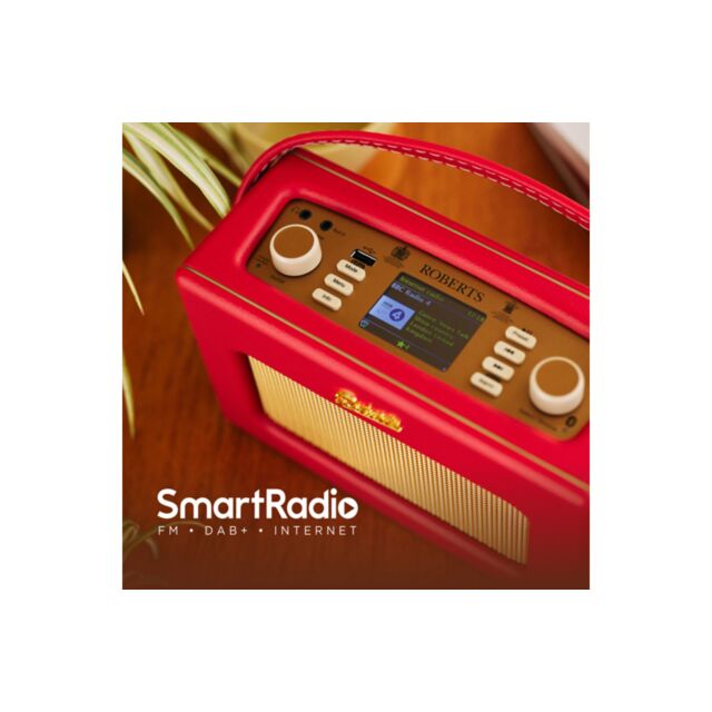 Roberts REVIVAL ISTREAM 3L Portable Dab+/Fm Retro Smart Bluetooth Radio Classic Red
