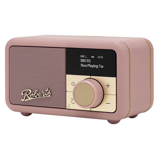 Roberts Revival Petite 2 Dab+/Fm Retro Bluetooth Radio Dusky Pink