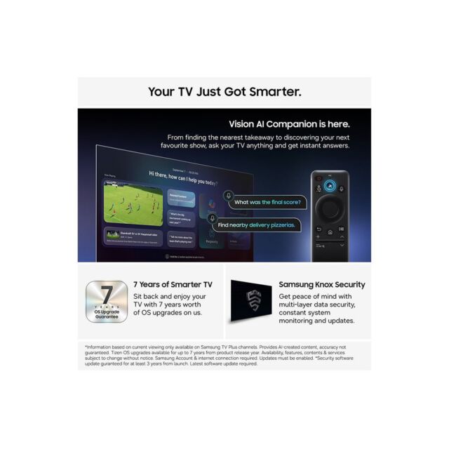 Samsung QE65QN73H 65 inch Samsung Neo QLED Mini LED 4K Ultra HD HDR Smart TV (2026) 
