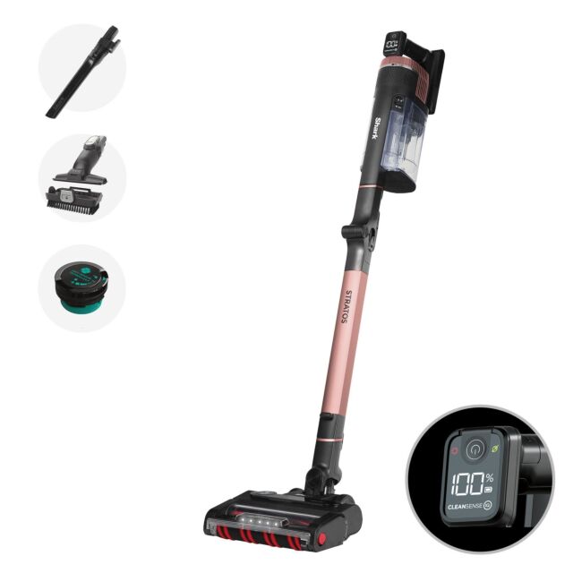 Shark IZ400UK Stratos Cordless Stick Vacuum Cleaner (Single Battery) 