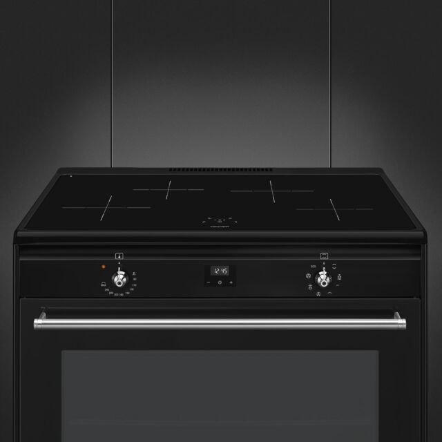 Smeg CX91IMBL 90cm Concert Induction Range Cooker Black