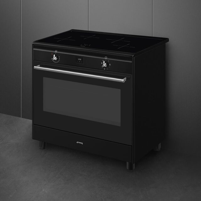 Smeg CX91IMBL 90cm Concert Induction Range Cooker Black