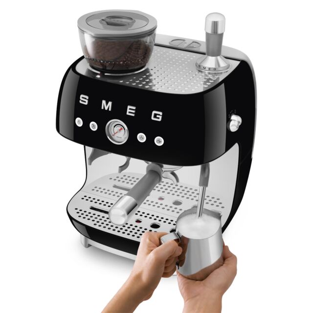 Smeg EGF03BLUK Espresso Coffee Machine Black