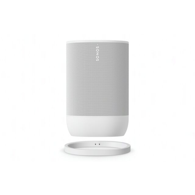 Sonos MOVE 2 Portable Wireless Multiroom Speaker With Google Assistant And Amazon Alexa White