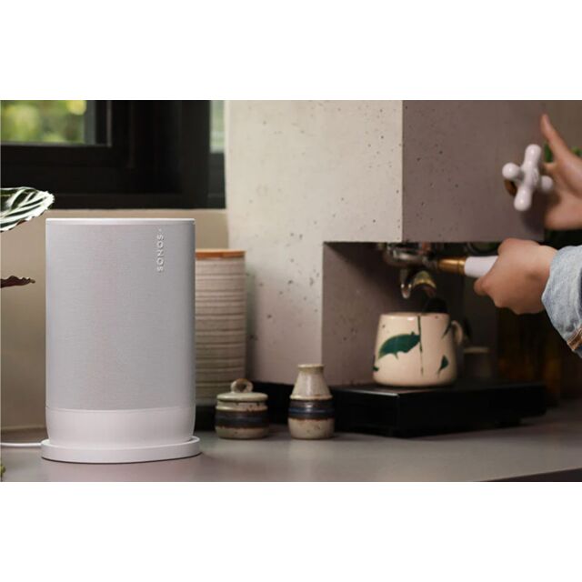 Sonos MOVE 2 Portable Wireless Multiroom Speaker With Google Assistant And Amazon Alexa White