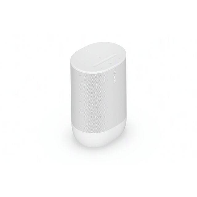 Sonos MOVE 2 Portable Wireless Multiroom Speaker With Google Assistant And Amazon Alexa White