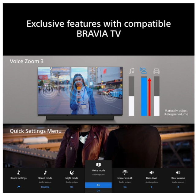 Sony HTA7100 BRAVIA Theatre Bar 7 Dolby Atmos / DTS X Soundbar