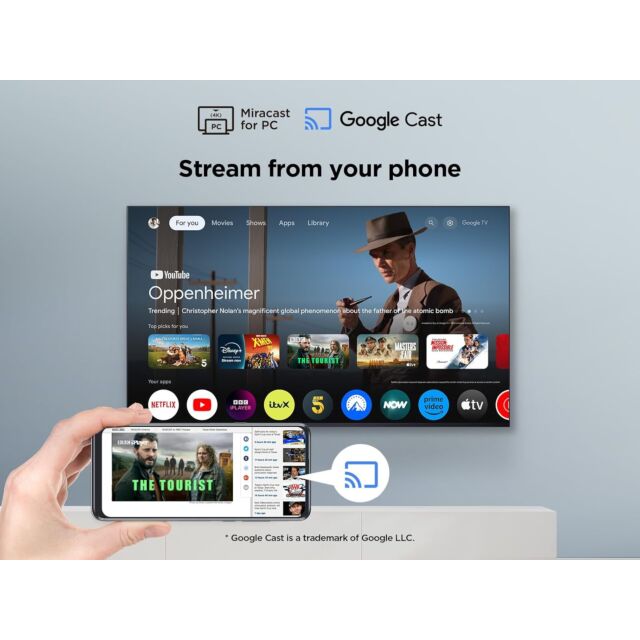 TCL 55V6C 55 Inch 4K Direct LED HDR Google TV