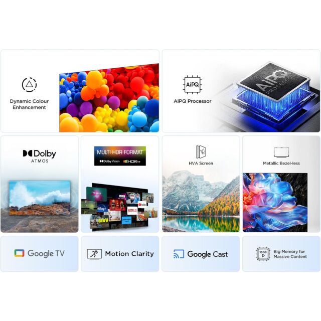 TCL 55V6C 55 Inch 4K Direct LED HDR Google TV
