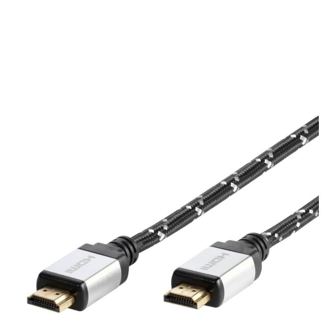 Vivanco 42201 Premium Gold 4K HDMI Cable 2.0M Black