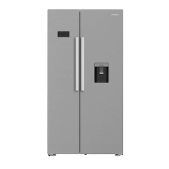 Hotpoint HPG26583WXP4UK Freestanding American Fridge Freezer with FreshShield - Inox