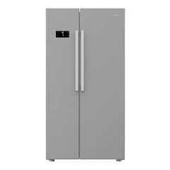 Hotpoint HPG26592XP4UKWR Freestanding American Fridge Freezer with EvenFlow - Inox