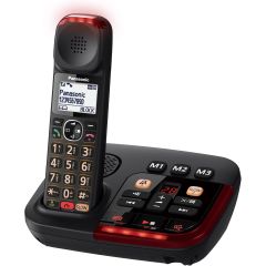 Panasonic KX-TGM420EB Amplified Dect Phone, Answering Machine Black